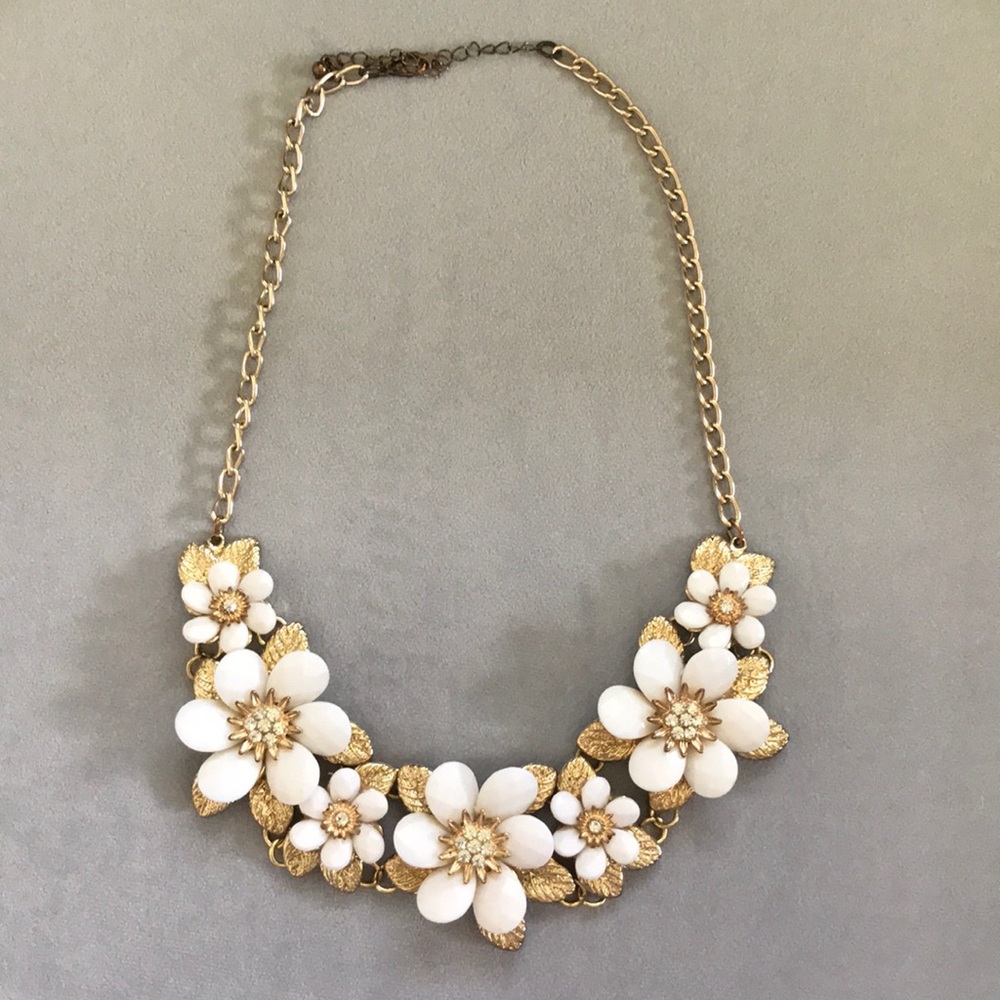 Golden Floral Necklace